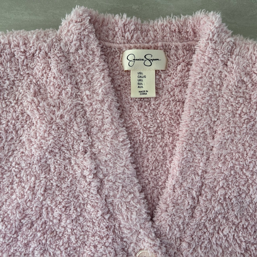 Jessica Simpson Pink Cardigan Sweater - Picture 3 of 11